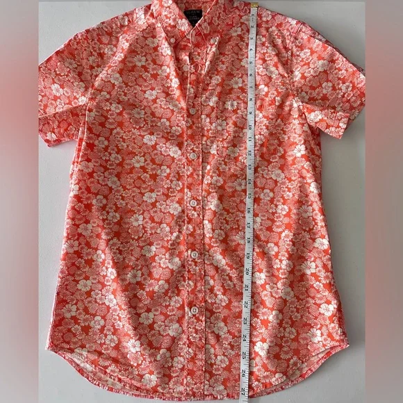 J. Crew Men's Flex Washed Slim Short-Sleeved Button-Up Hawaiian Shirt Sz Small - Picture 6 of 9